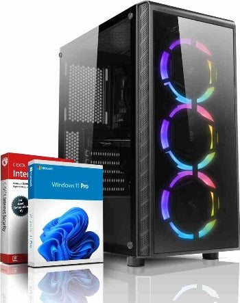 Webplanet High End Gaming PC AMD Ryzen 7 5700X 16 Threads 4.60GHz • Windows 11 • Nvidia GeForce RTX 4070 Ti 12GB • 32 GB 3000 MHz DDR4 • 1000GB M.2 SSD • WLAN • Gamer PC Computer Rechner