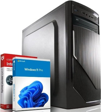 Webplanet AMD Athlon Quad-Core 3.80 GHz Business Office Multimedia Computer | Athlon X4 950 4x3.80 GHz | 16GB DDR4 | 256GB SSD | 250GB | DVD±RW | USB 3 | Windows 11 | WLAN