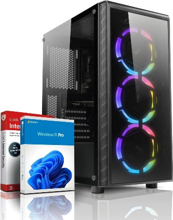 Webplanet High End Gaming PC AMD Ryzen 7 5700X 16 Threads 4.60GHz • Windows 11 • Nvidia GeForce RTX3060 12GB • 32 GB 3200 MHz DDR4 • 1000GB M.2 SSD • WLAN • Gamer PC Computer Gaming Rechner