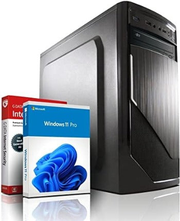 Webplanet Intel Core i7 4790 Multimedia PC - Schneller Computer für Büro & Home Office - Rechner mit 4 GHZ - 16GB RAM - 512 GB SSD + 1TB - DVD+RW - USB3.0 - WLAN - Windows 11 Pro