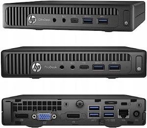 HP ProDesk 600 G2 800g 18cm Silent Mini-PC Business Office Multimedia Computer | Intel®Celeron® 3900T 2x2.60GHz | 8GB DDR4 | 128 GB SSD | USB3 | Windows 11 Prof. 64-Bit